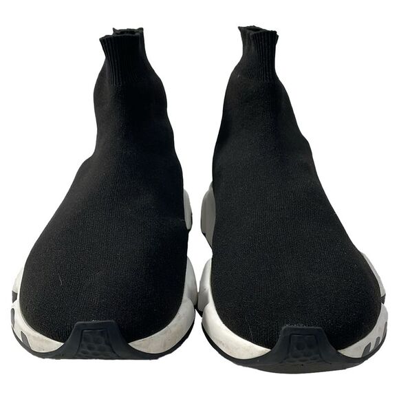 Balenciaga Logo Sole Speed Sneakers in Black Polyester - Picture 3 of 10